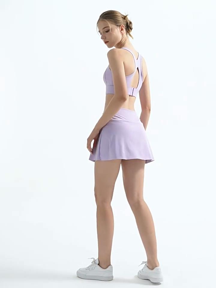 High-intensity Sports Bra with Breathable Supportive Cups Yoga Vest Shaping and Supportive Back-enhancing Fitness Wear