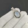 Beautiful Milky Opal Gemstone Silver Pendant In 925 Sterling Silver- Handmade Design, Everyday Wear Jewelry, Unique Pendant Wadding Gift