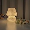Glass LED USB Table Lamp Nordic Mushroom Desk Light for Bedroom Decor Cute Gift