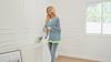 Women's Plus Size Autumn Loose Casual Striped Sweatshirt