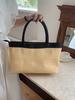 Luxury Design Straw Woven Tote Bags For Women Large Capacity Shoulder Beach Bag Pure Color Summer New Big Shopping Handbag 2024