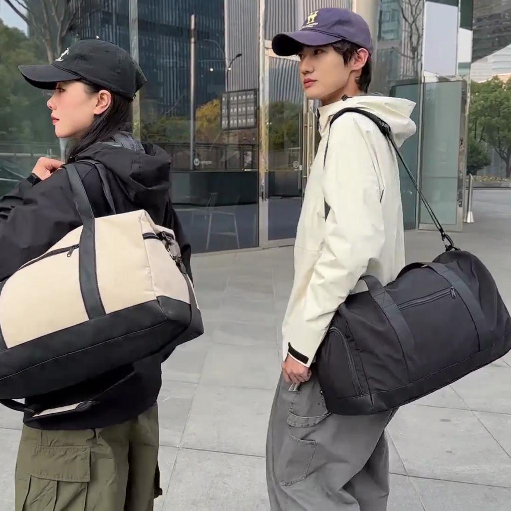 Travel Bag Large Capacity Dry and Wet Separate Water-Repellent Duffel Bag Separation Shoes Bags Sports Fitness Bag