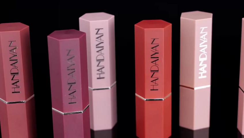 HANDAIYAN 6 kolorów matowa szminka Beauty Lip Gloss LippenstiftTinted Balm 24 godziny wodoodporny makijaż