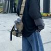 Men's Canvas Bag Solid Color Shoulder Bag Student Messenger Bag
