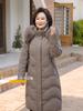 Real Fur Collar Winter Down Jacket for Women Long Prakas Hooded Elegant Thick Warm Down Coat Woman Outerwears