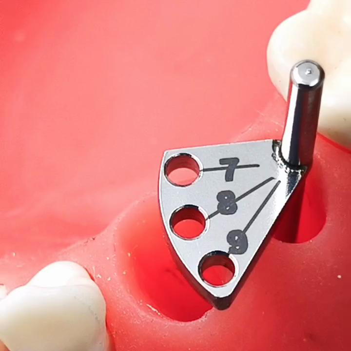 Dental Implant Parallel Pin Gauge Stainless Steel Lacator Dental Implant Locatring Guide Locating Ruler