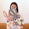 Plush Bunny Toy With Large Eyes And Long Ears For Kids Playroom And Comfort