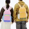 Lightweight Color Block Backpack Unisex Commuter Travel Large Capacity Outdoor Backpack