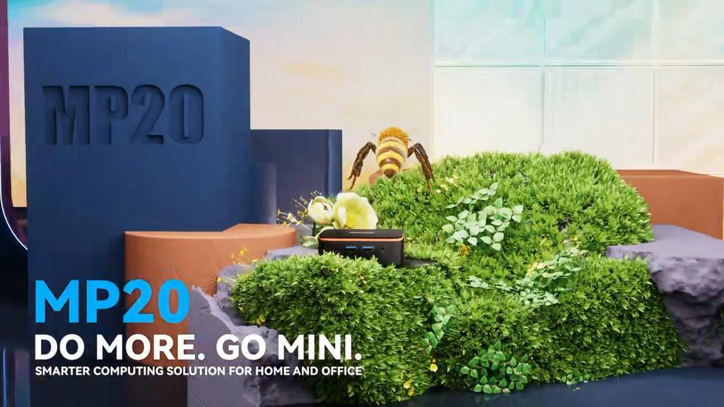 Blackview Mini PC 16GB DDR4 RAM 512GB SSD Storage 4K HDMI Output MP20 3300U AMD Ryzen 3 Windows 11 Pro