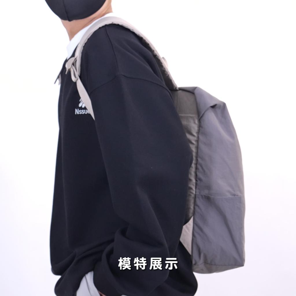 Stitching Contrast Backpack Unisex Waterproof Backpack Travel Bag