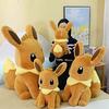 Juguetes de peluche de Pokémon Eevee al por mayor, almohada, zorro, elfo, muñeca, muñeca de compañía para niños