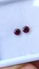 2 Pieces Set Round Cut 4 Mm, Natural Deep Pink Color Rubellite Gemstone, 0.75 Cent Rubellite Round Stone For Making Ring.