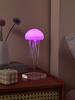 Creative Home Lighting Dynamic Voice Control Jellyfish Lamp Color Changing Atmosphere Romantic Rechargeable Ambient Night Light