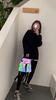 New Geometric Backpack Women's Rhombus Backpack Luminous Schoolbag Women's Bag Student Schoolbag