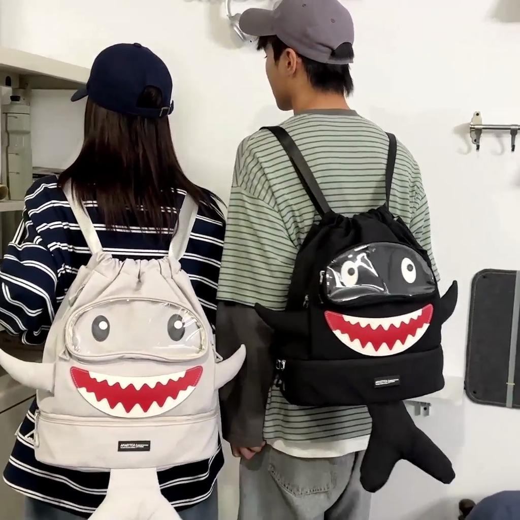 Hai Rucksack Schüler Schultasche Unisex Cartoon Rucksack