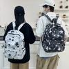 Schulrucksack für Studenten mit Sternenprint, Batik-Rucksack, große Kapazität, Graffiti-Campus-Rucksack