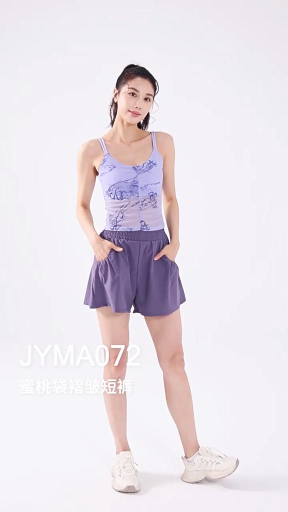 Women Sport Shorts High Waist Loose Fit Breathable with Pockets Pleated Design for Gym Running Yoga Casual Athletic Wear Comfortable