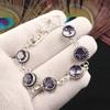 Iolite Gemstone 925 Sterling Silver Handmade Jewelry Adjustable Bracelet 7-9" RB-17-2
