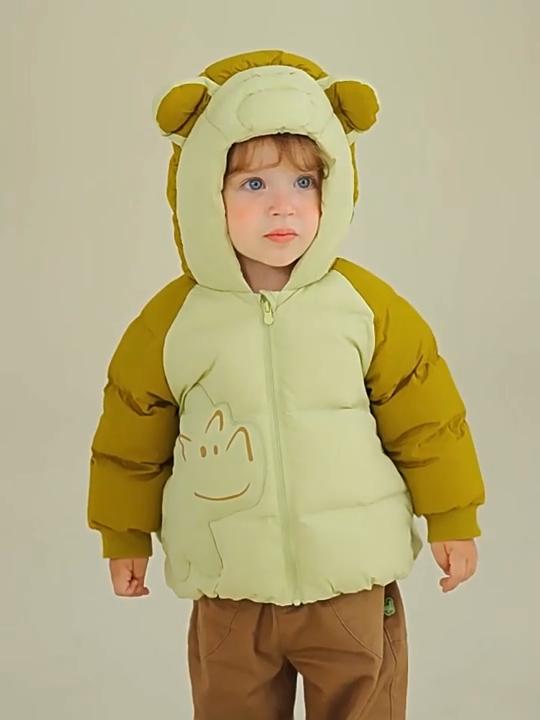 Children's Clothing Children's Down Jacket Autumn and Winter Men's and Women's Thick Short Warm Tops and Coats