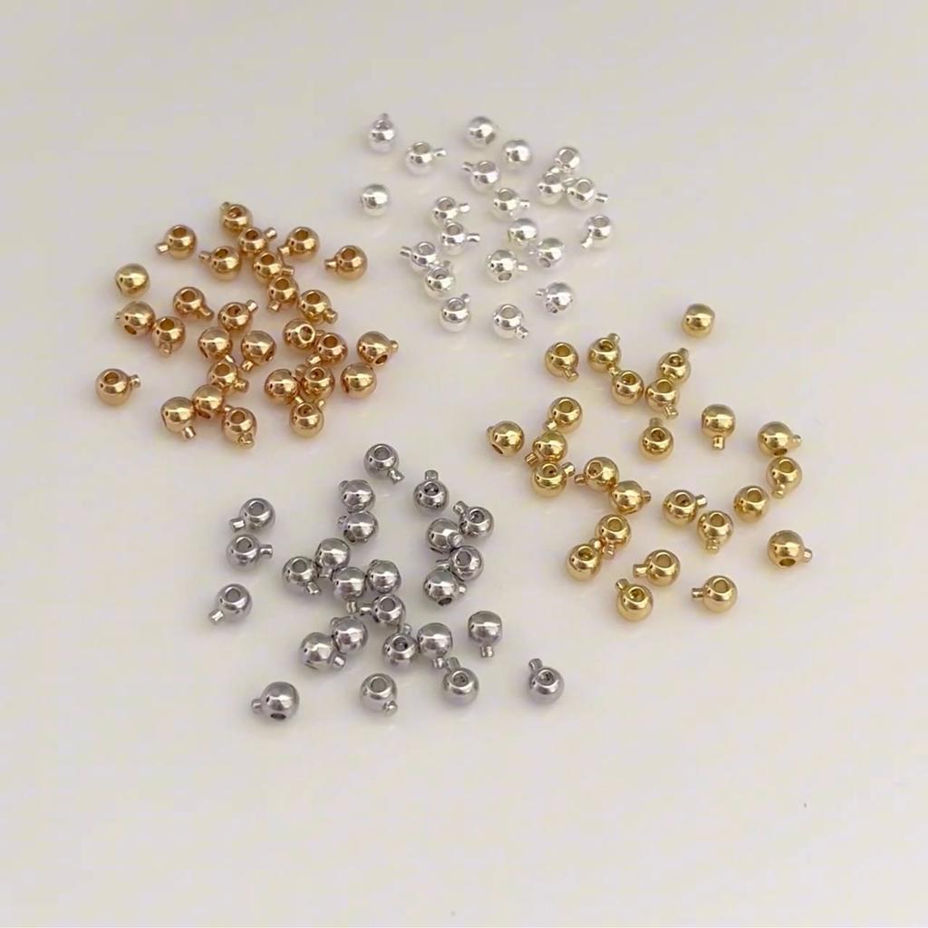 Copper Circular Positioning Fishwire Buckle For DIY Jewelry Making Craft Accessories