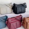 2025 New Fashion Women's Bag Large-capacity Soft Leather Messenger Bag Waterproof and Lightweight Multi-pocket Simple Versatile Shoulder Bag