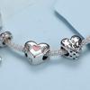 BAMOER Marry Me Heart Enamel Charm for Women Original Silver Bracelet 925 Sterling Silver Jewelry