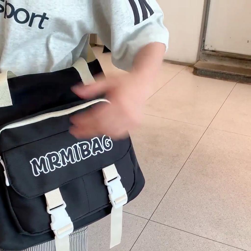 Children Messenger Bag Letter Student Crossbody Tote Bag Large Capacity Shoulder Bag