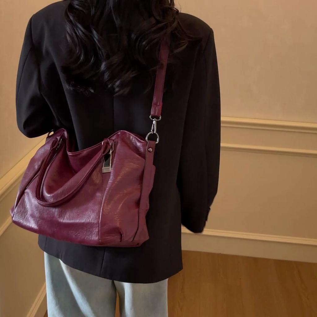 Women's Handbag Large Capacity Tote Bag Mother Bag Leather Shoulder Crossbody Bag