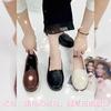 Spring and Autumn Genuine Leather Rubber Sole Soft Sole Middle-aged and Elderly Shoes Flat Leather Shoes Women's Shoes
