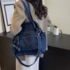 Denim Tote Bag Women Large Capacity Handbag Student Commuter Classes Shoulder Bag