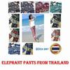 Elefant Jumpsbukser Justerbar Elastisk Midjebånd Stropp Unisex Kvinner Menn Trykk Thailand Casual Streetwear Strand Sommer Boho Bohemsk Retro Vintage