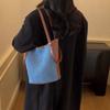 DenimTote Bag Women Fashion Shoulder Bag Casual Daily Use Structured Handbag