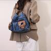 Denim Bag Women Commuter Crossbody Bag Multi-function Backpack