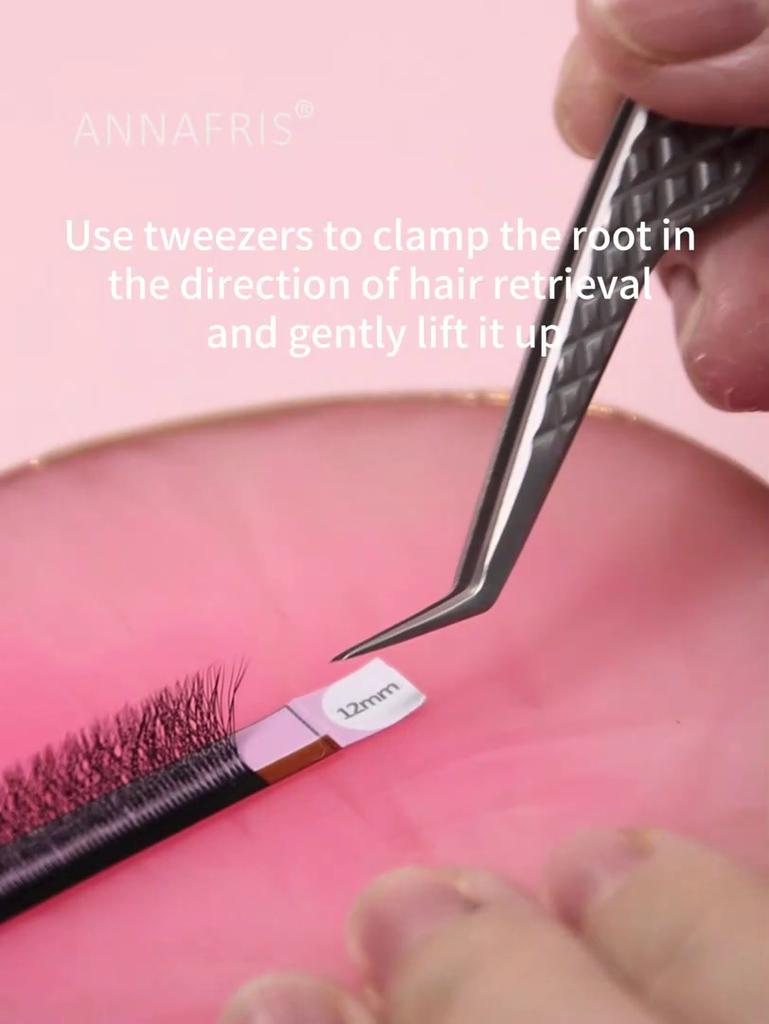 ANNAFRIS 6D-W Shaped Eyelash Extension Automatic Flowering Soft Natural Premade Fans W Volume Lashes