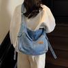 Street Style Denim Bag With Detail For Casual Daily Use