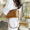 Crossbody Bag Middle-Aged Women's Soft Leather Large Capacity Multi-Layer Shoulder Bag