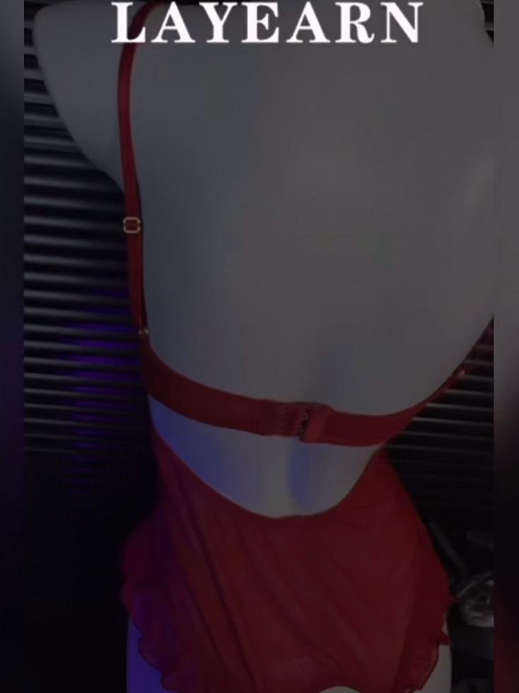 Sexy lingerie sexy jumpsuit women's small chest perspective uniform temptation to take off