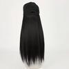 Hat Wig for Women Baseball Cap with Hair Extensions 20 Inch Long Wavy Synthetic Wig Hat Adjustable Hat with Wig Attached for Daily Wear