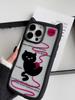 Brand New iPhone16 1514promax Transparent Cat Ear Phone Case Compatible and Suitable for 13/12/11 Wool Ball Kitten