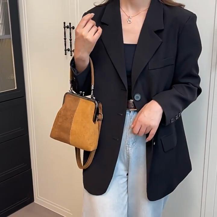 Yogodlns Women Fashionable Shoulder Bag Large Capacity Retro Handbag Clip Crossbody Bag Travel Shopping Work Shoulder Bag