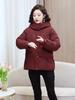 Plus Size XL-5XL Fashion Winter Woman Parkas Hooded Thick Warm Jacket Loose Middle Age Women's Coats