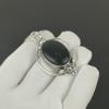 Natural Black Obsidian Gemstone Pendant 925 Sterling Silver Jewelry, Antique Pendant, Boho Jewelry, Daily Wear Jewelry, Mother's Day Gifts