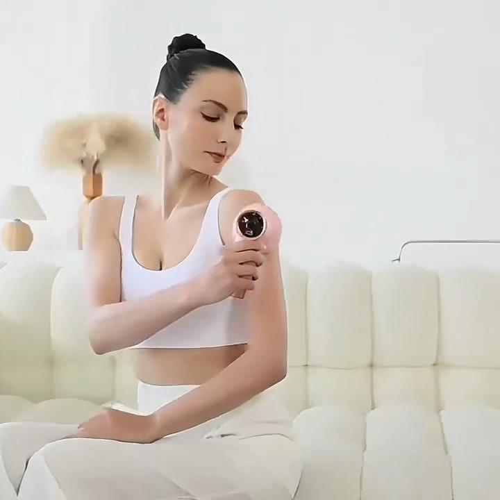 Weight Loss Cellulite Massager Electric Body Massager 6 Speed Massage Gun 5 Heads Rechargeable Mini Fat-Reduce Massager Body Shaping Muscle Relaxation