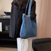 Geantă Denim Geantă de umăr pentru femei Geantă tote de mare capacitate