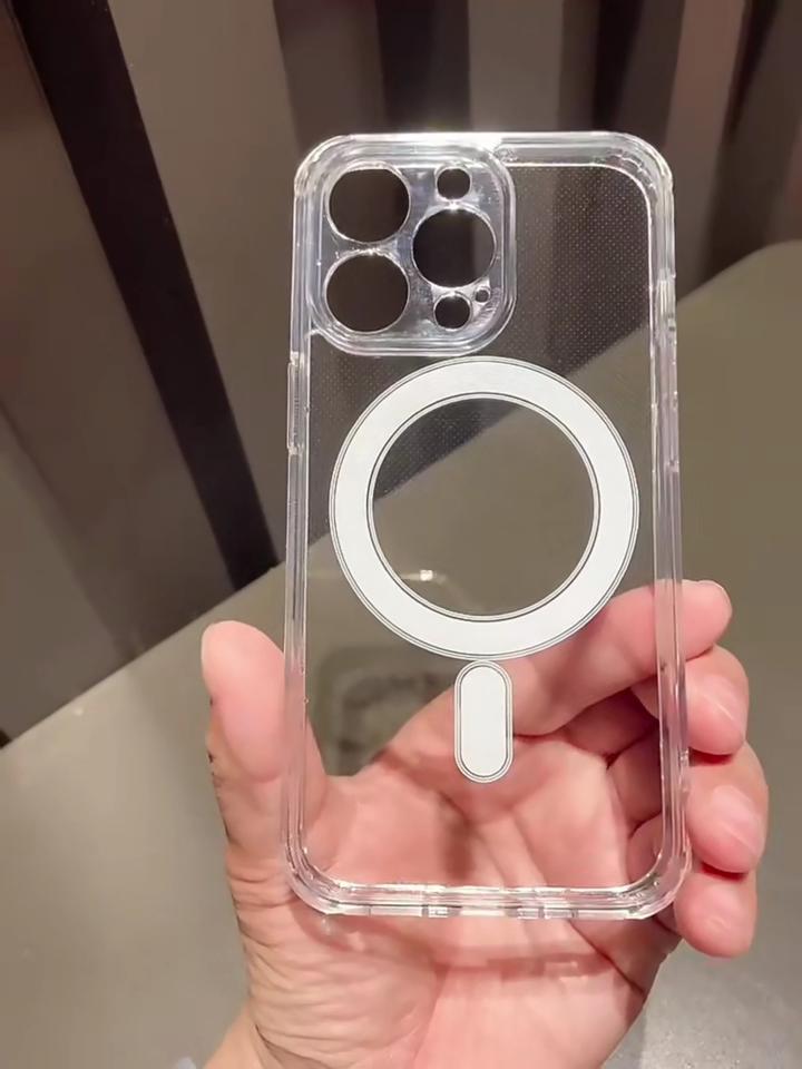 Θήκη Magsafe για Apple iPhone 15 14 13 12 11 Pro Max 14 15 Plus 15 Αντικραδασμική Ασύρματη φόρτιση Μαγνητικό ακυλικό TPU Clear κάλυμμα