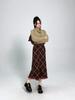Elegant Fashion Autumn Winter Women Office Lady Skirt High Waist Gray Brown Knitting Skirt Knitted Tassel Feminine Warm Skirts