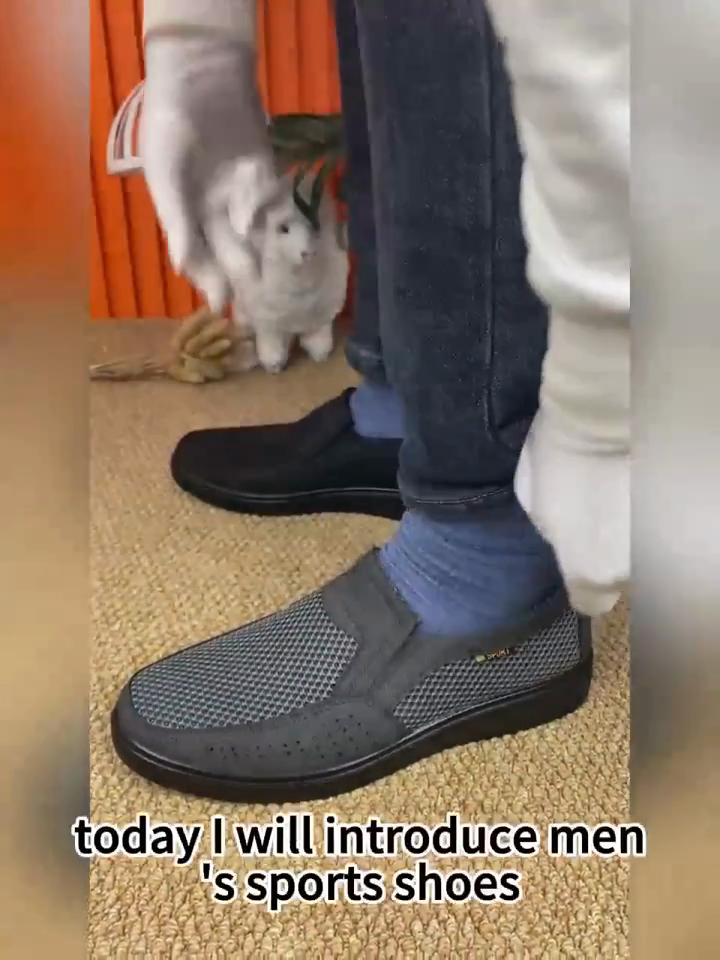 Men's Breathable Mesh Slip-On Loafers Lightweight Casual Summer Shoes