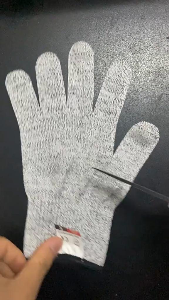 Mănuși rezistente la tăiere - Protecție de nivel 5 de înaltă performanță din polietilenă de calitate alimentară Pescuit cu zmeu anti-tăiere Rezistente la înjunghiere Mănuși rezistente la tăiere