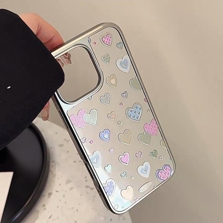 Husă creativă cu inimă pentru iPhone 13 iPhone 15 iPhone 16 Pro Max