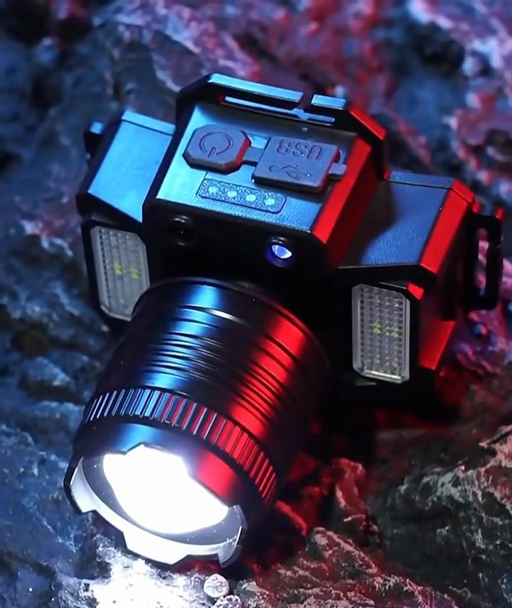 1500mAh LED Sensor Headlamp 5 Modes Camping Search Light T51 Head Flashlight Rechargeable Powerful Head Lamp Front Lanterns Headlights